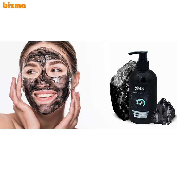 ماسک زغال صورت کربن فعال ۳۰۰ میل ویتابلا