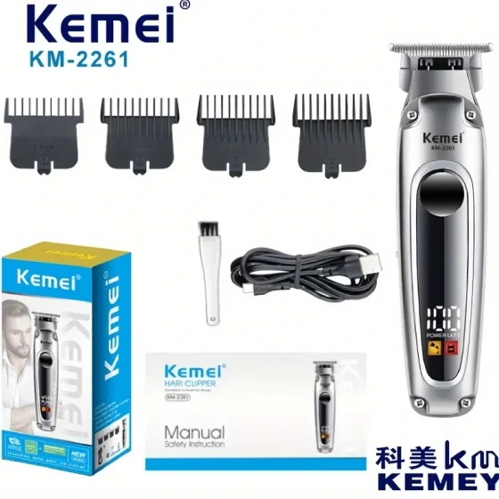 ماشین اصلاح خط زن و صفر زن کیمی مدل KM-2261 با تکنولوژی برش مستقیم و ضد آب