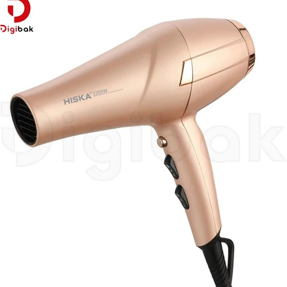 سشوار هیسکا گلد حرفهای مدل H5257 ظرفیت ۲۲۰۰ وات