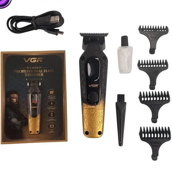 ماشین اصلاح و خط زن و صفر زن VGR وی جی ار مدلV-879T برس مستقیم