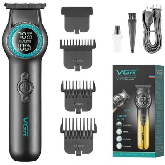 ماشین اصلاح وی جی آر مدل V-990 با تیغه سرامیک و برش مستقیم