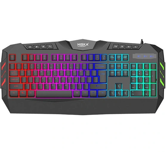 کیبورد گیمینگ هیسکا مدل HX-KEG400 RGB سوییچ ممبران