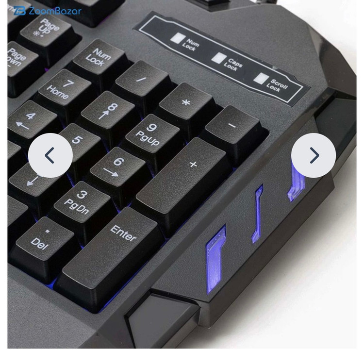 کیبورد گیمینگ هیسکا مدل HX-KEG400 RGB سوییچ ممبران