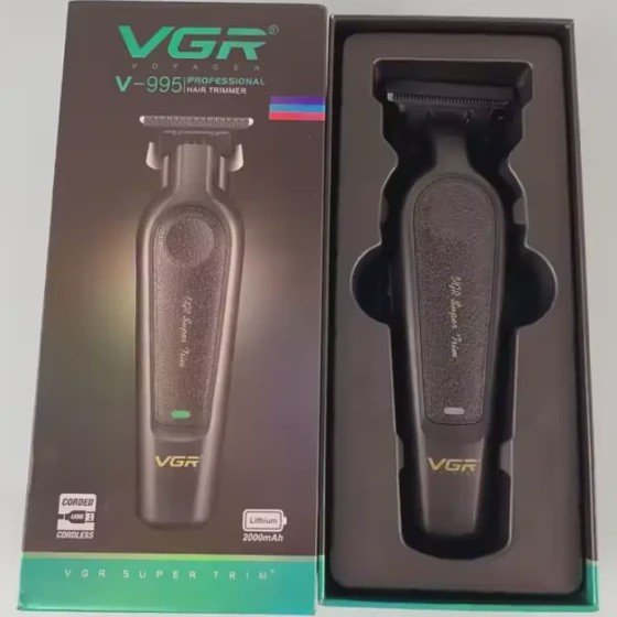 ماشین اصلاح وی جی آر مدل VGR V-995 با تیغه استیل ضد زنگ و برش مستقیم