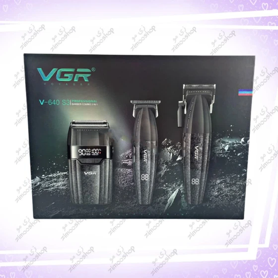 ست ماشین اصلاح حرفه‌ای وی جی آر مدل VGR-V640 S3
