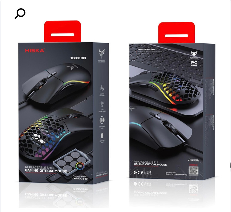 ماوس گیمینگ هیسکا مدل HX-MOG340