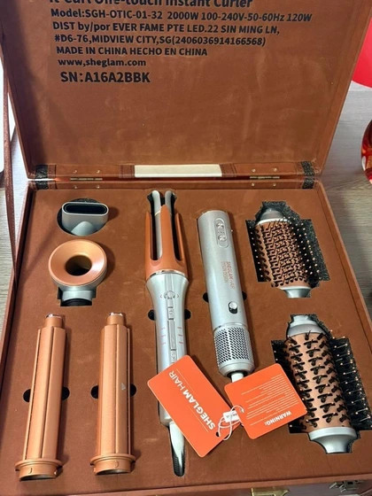 خرید سشوار چندکاره شیگلم مدل Dyson Design ۲۰۰۰ وات با فر مو