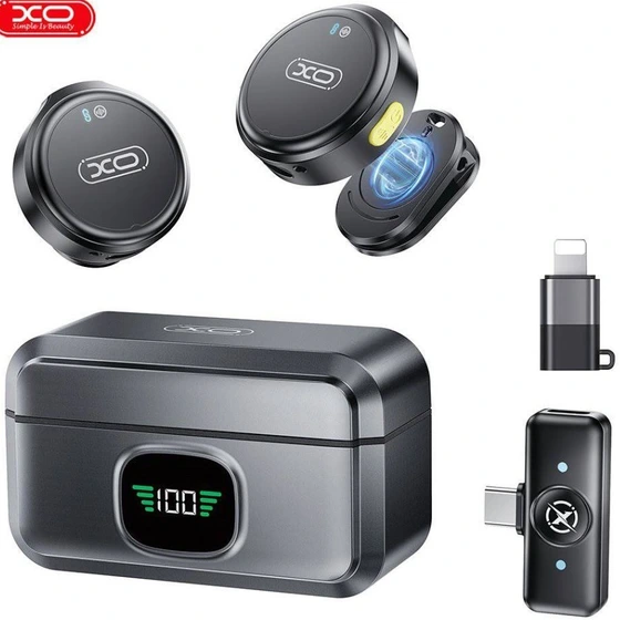 میکروفون یقه ای بی سیم ایکس او XO مدل MC12 با نویز کنسلینگ