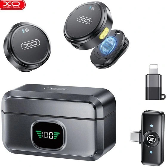 میکروفون یقه ای بی سیم ایکس او XO مدل MC12 با نویز کنسلینگ