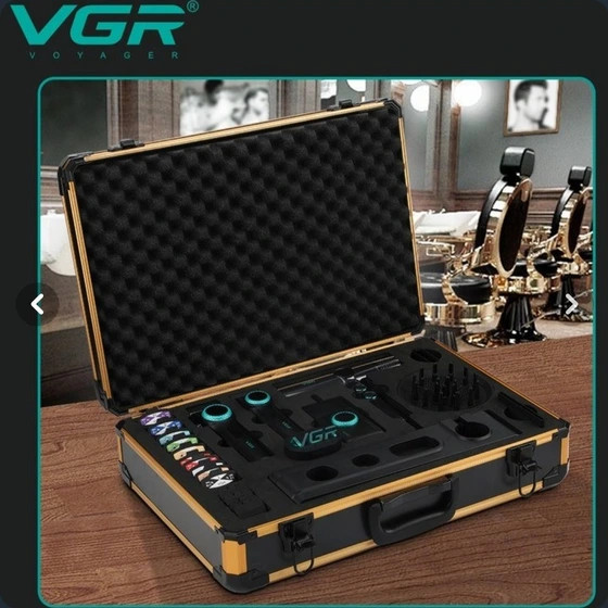 ست ماشین اصلاح حرفهای وی جی آر مدل VGR-STEBLRES PRO 4in1